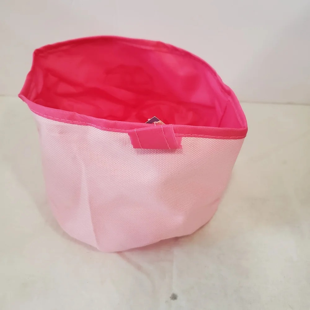 Pink Collapsible Travel Dog Bowl